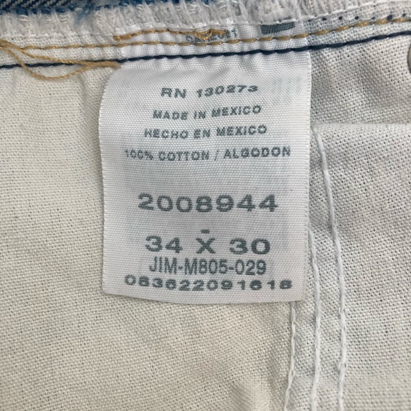 💕 Lee Men’s 100% Cotton Regular Fit Straight Leg Jeans Size 34x30 💕 - Picture 4 of 8